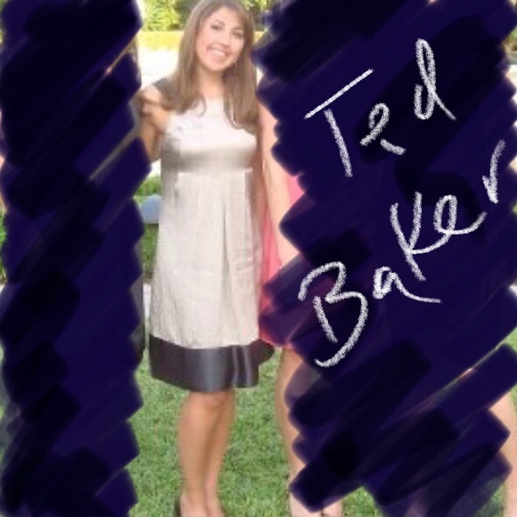 Ted Baker Dresses & Skirts - SALE 💙Ted Baker Silk Cocktail Dress silver